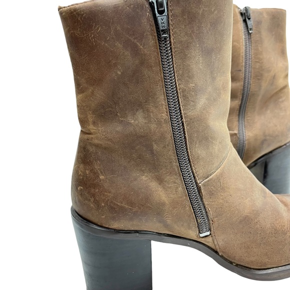 DIANE HARVEY HD2 Studio Brown Genuine Leather JUDITH Ankle Boots Booties sz 8 M - Picture 13 of 16